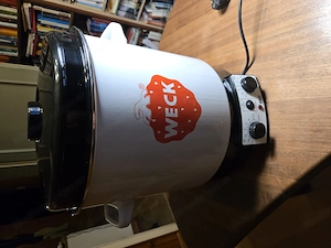 Weck Einkochautomat WAT15 Emaille mit Zeitschaltuhr & Präzisionsthermostat - 29L Einkochtopf, Glühwe