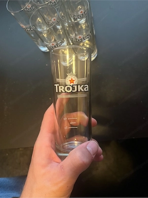 18-teiliges Bar-Set: Original SMIRNOFF & TROJKA Shotgläser   Stamper Bild 5