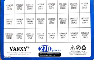 Varistoren Set    24 Werte   neu & sortiert in Box Bild 3