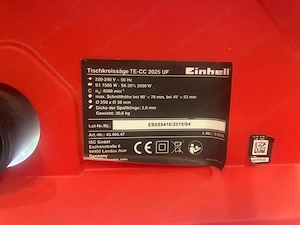 Einhell TE-CC 2025 UF Tischkreissäge mit Untergestell   sehr guter Zustand Bild 4