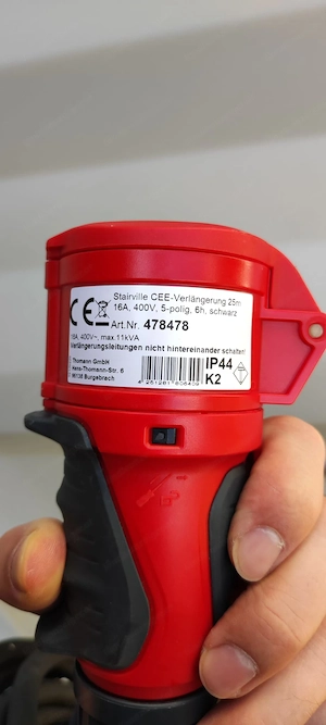 25m Starkstrom Verlängerungsleitung Bild 3