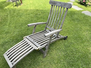 Liegestuhl Holz Bild 2