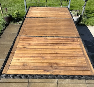 Vida XL Gartentisch mit Stühlen und Auflagen  Bild 2