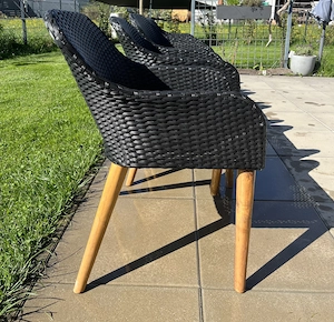 Vida XL Gartentisch mit Stühlen und Auflagen  Bild 3