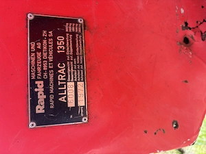 Schlepper Rapid Alltrac 1350 Bild 5