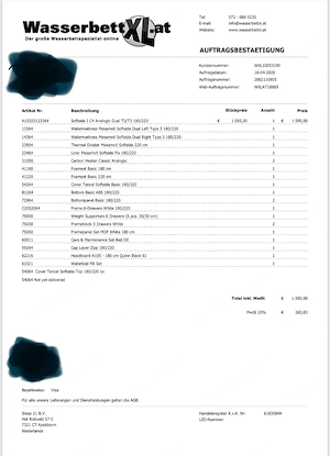 Wasserbett 180 x 220  Bild 3