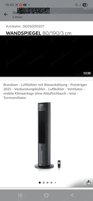 Luftwasserkühlgerät Bild 2