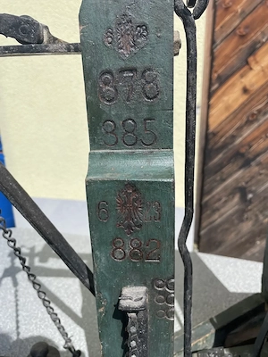 Waage antik ca. 1878  Bild 3