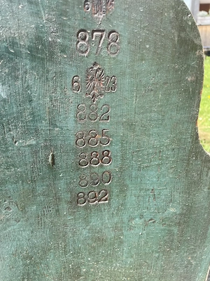 Waage antik ca. 1878  Bild 4