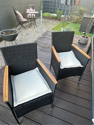 Rattangartensessel neu!