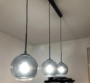 Hängelampe Glas Esstisch   Wohnzimmer Bild 2