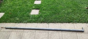 Rohrpfosten aus Stahl, Abstützung Bild 3