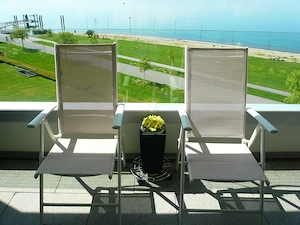 Brandneue Gartenstühle 2er Set - Weiß * Klassisches Design *