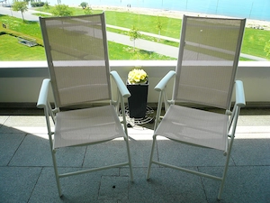 Brandneues Gartenstuhl-2er-Set  Weiß * Klassisches Design * Inkl. Rechnung! Bild 3
