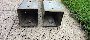 Einschlagbodenhülse 9x9 cm für Pfosten