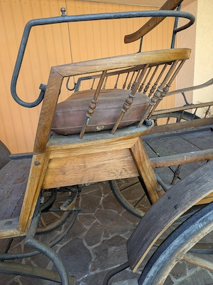 Offener Jagdwagen   Kutsche aus der Zeit um 1900 Bild 3