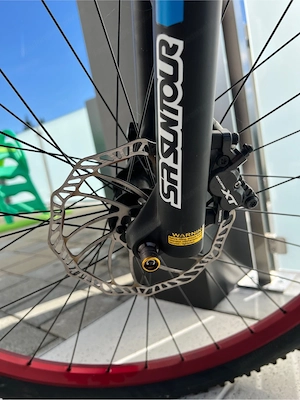 e-Mountainbike matt-schwarz - rot Bild 2