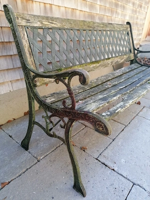 Dekorative Gartenbank Bild 2