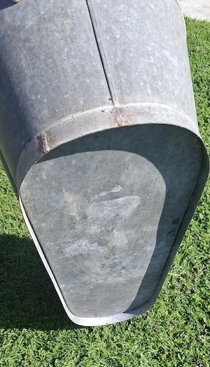 Vintage Kinderwanne Zink Bild 4