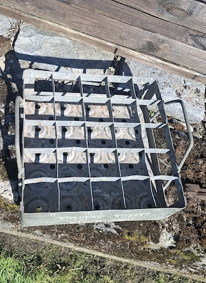 Alte Bierkiste Metall Bild 3