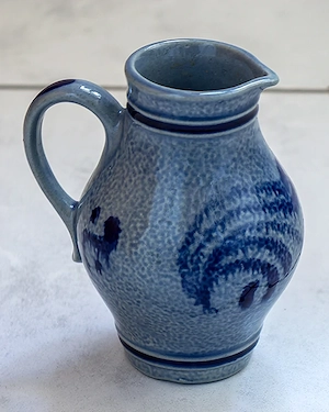 6 Glühweinbecher, 1 Krug, Mostbecher, Glühweinservice, Mostservice, Steingut Service, Becher   Bild 4