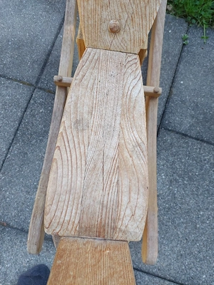 Schaukelpferd Motorrad Holz Bild 4