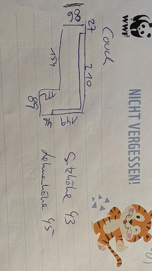 Couch - guter Zustand - günstig Bild 2