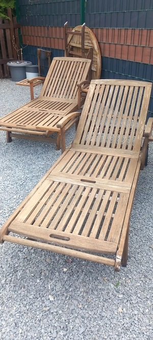 Teakholz Liegen Bild 2