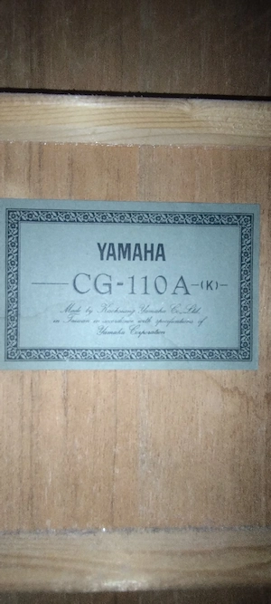 Gitarre Yamaha CG-110A Bild 2