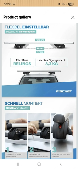 Fahrrad Träger und Relingträger Bild 3