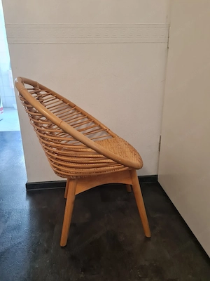 IKEA AGEN Sessel - Rattan   Bambus Bild 3