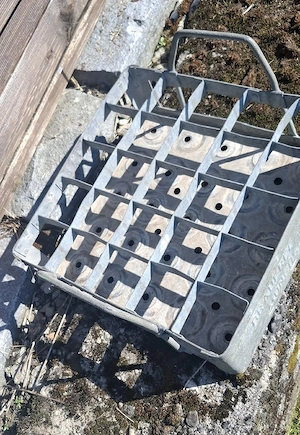 Antike Bierkiste Metall  Bild 2