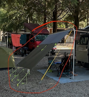 Outwell Hillcrest Tarp Sonnendach, grün Bild 3