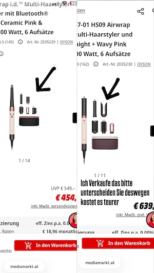 Dyson Airwrap Complete (Co-anda 2x Straight+Wavy) 