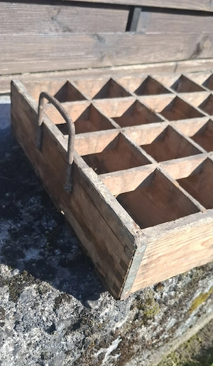 Antike Bierkiste Holz Bild 2