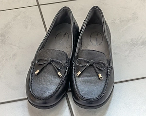 Damenschuhe Gr. 38,  Tamaris comfort, echt Lederschuhe, Halbschuhe, black Nappa  Bild 2