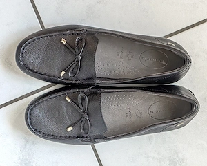 Damenschuhe Gr. 38,  Tamaris comfort, echt Lederschuhe, Halbschuhe, black Nappa  Bild 3