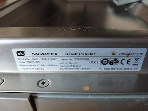 ok. Geschirrspüler 45cm Bild 5