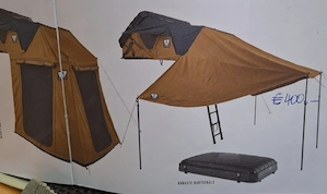 Camping: Top DACHZELT fürs Auto Kleinbus mit Sonnensegel Bild 2