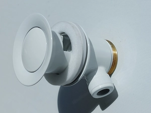 Ablaufgarnitur Universal, weß Bild 2