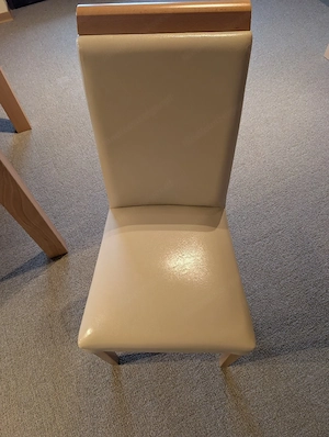 Stuhl Kunstleder, Buche Bild 2