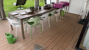 WPC-Terrassendielen Bernsteinbraun 58m2 (400 EUR bei Selbstabbau) Bild 2