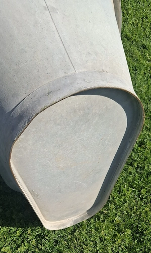 Antike Kinderwanne Zink  Bild 2