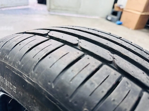 4x VW Original Stahlfelgen + Sommerreifen 215 55 R17 DOT 2024 NEUWERTIG Bild 6