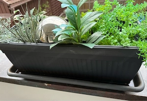     5er Set Balkon Pflanztöpfe mit Kunstpflanzen pflegeleicht Bild 4