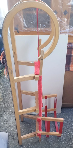 Schlitten aus Holz Bild 2
