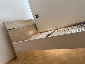 Modernes Bett 120x200 mit Lattenrost & Matratze   wie neu Bild 4