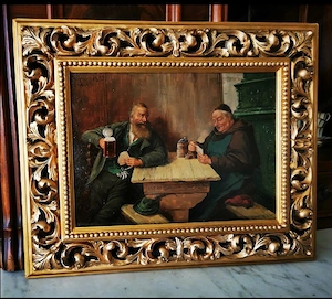 Max Kuglmayr (1863 1930)   Spielkarten mit Mönch und Bauer Bild 3