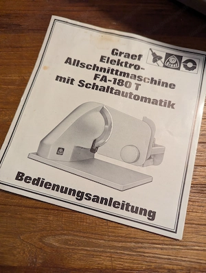 Graef FA 180 T Allesschneidemaschine   Brotschneidemaschine Bild 2