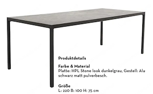 Neuwertiger Gartentisch   Terrassentisch inkl. 8 Stühle und Polster Bild 2